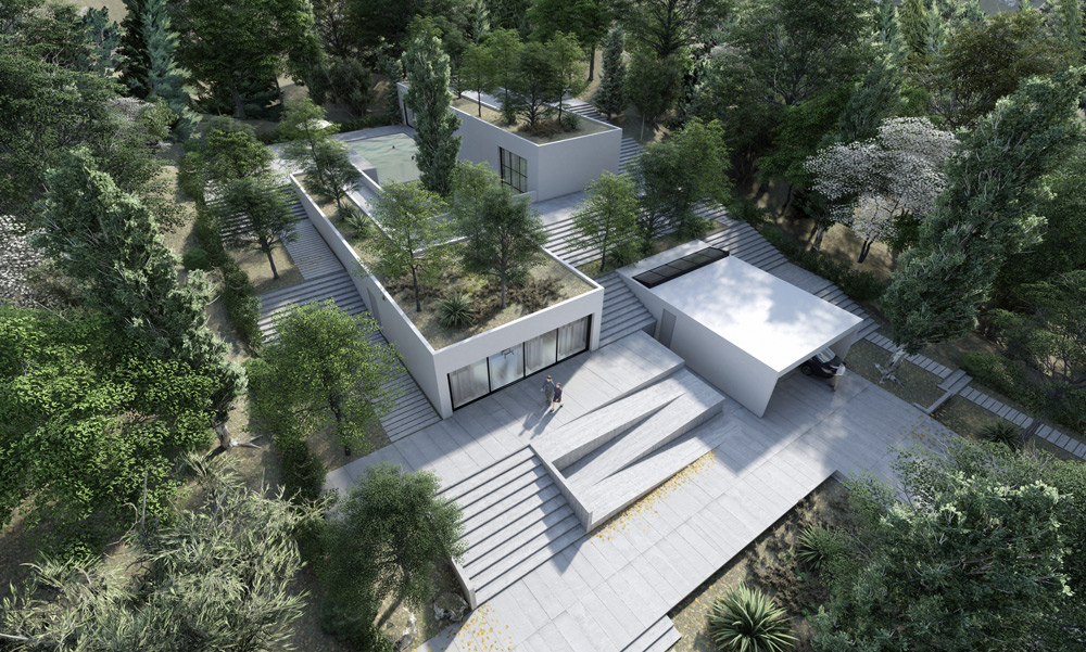 Folded Garden Villa
