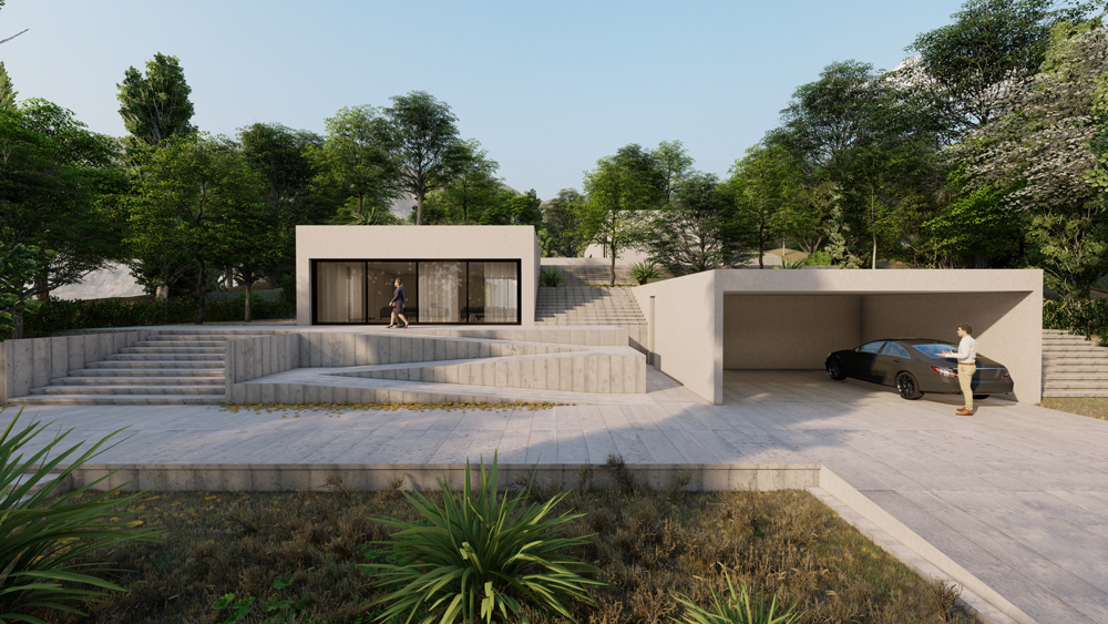 Folded Garden Villa